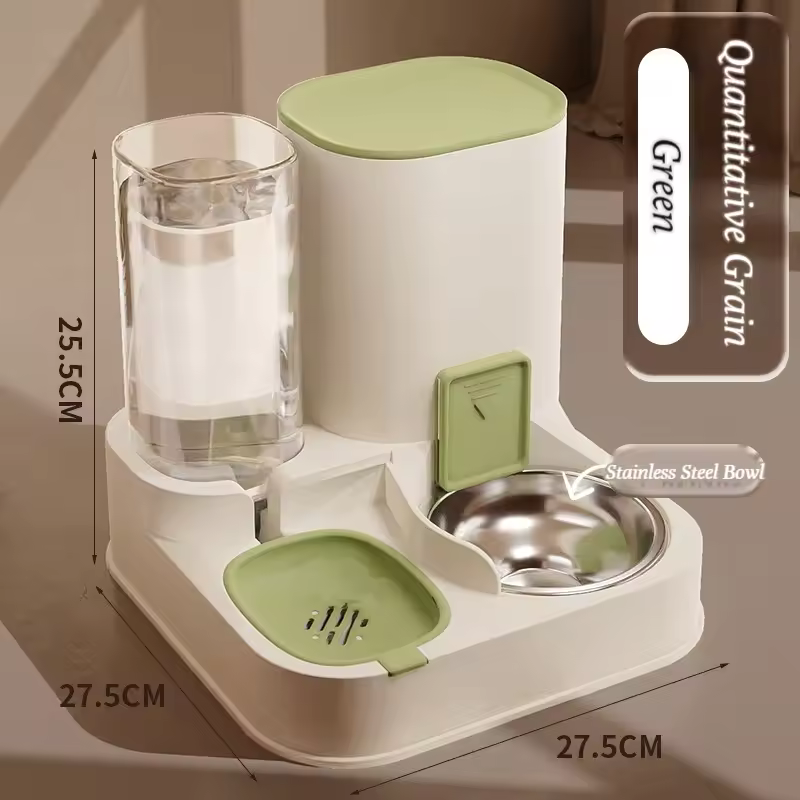 Pet Food Container With Water Dispenser