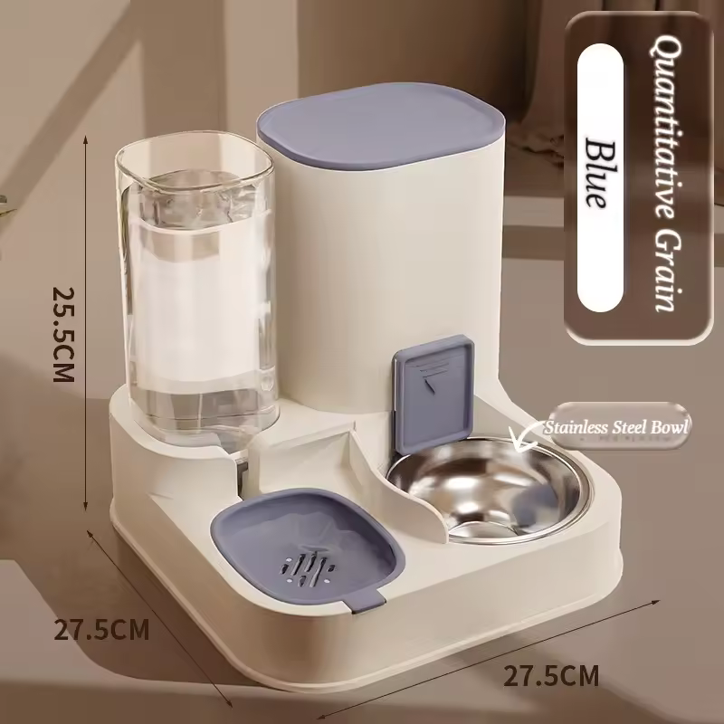 Pet Food Container With Water Dispenser