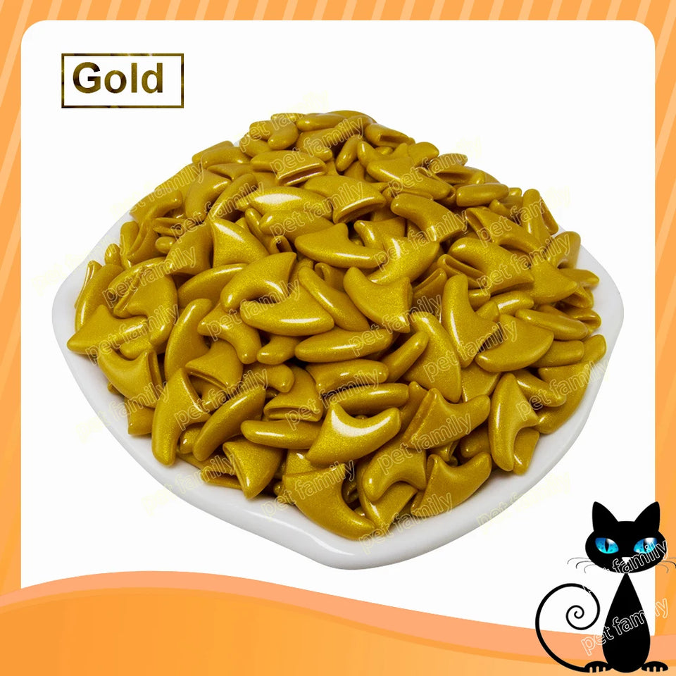 20PCS Pet Cat Nail Soft Claws Caps with Adhesive Glue & Applicator
