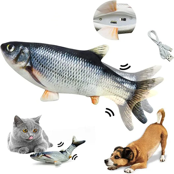 Realistic Moving Fish Pet Toy for Cats & Kittens