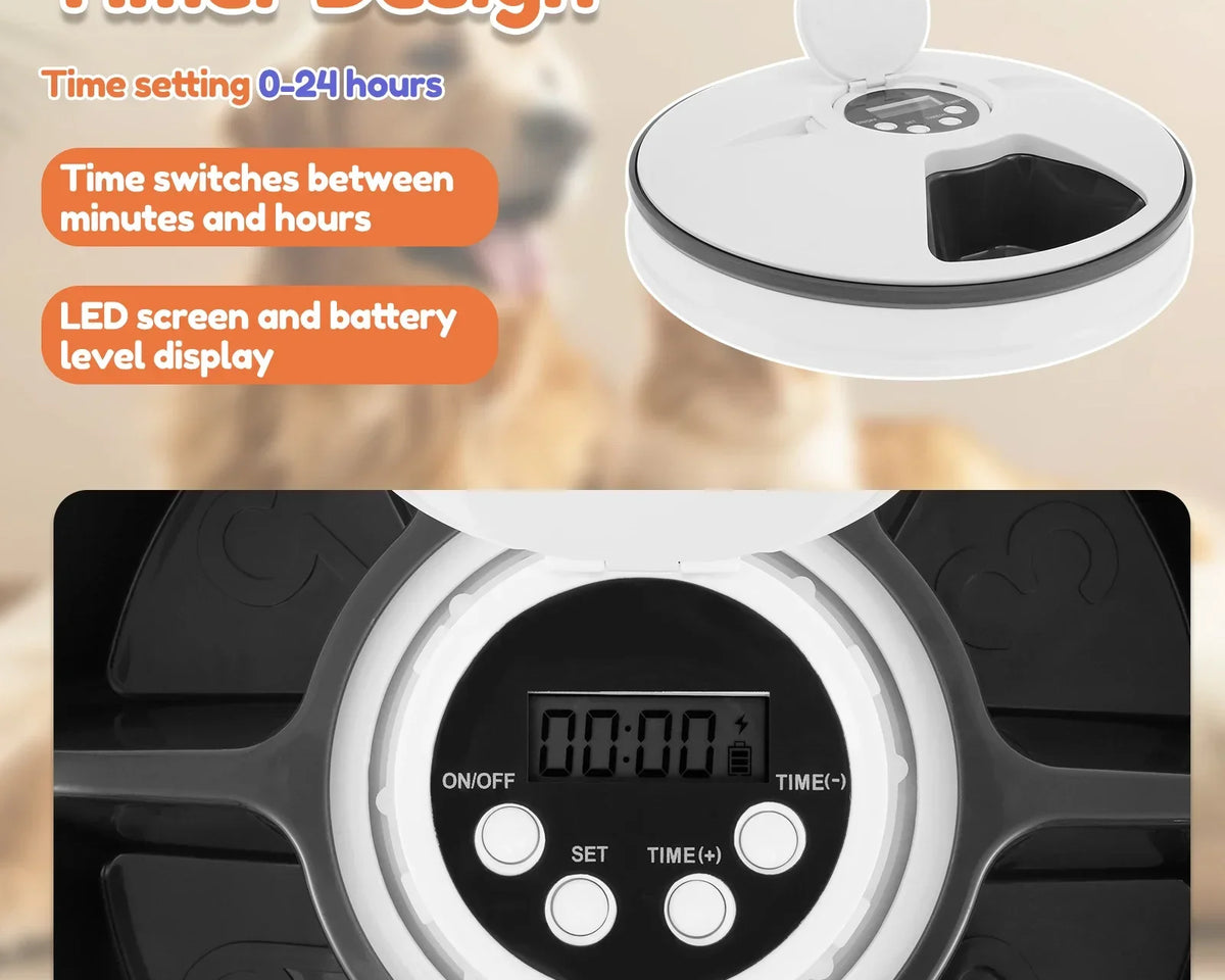 MealMate™ Automatic Pet Feeder 6 Meals