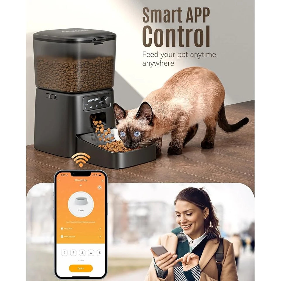 Automatic Pet Feeder with WiFi App Control