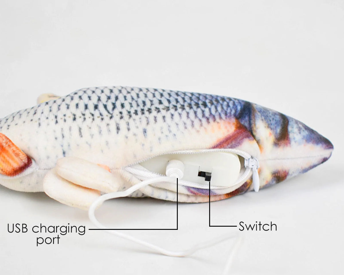Realistic Moving Fish Pet Toy for Cats & Kittens