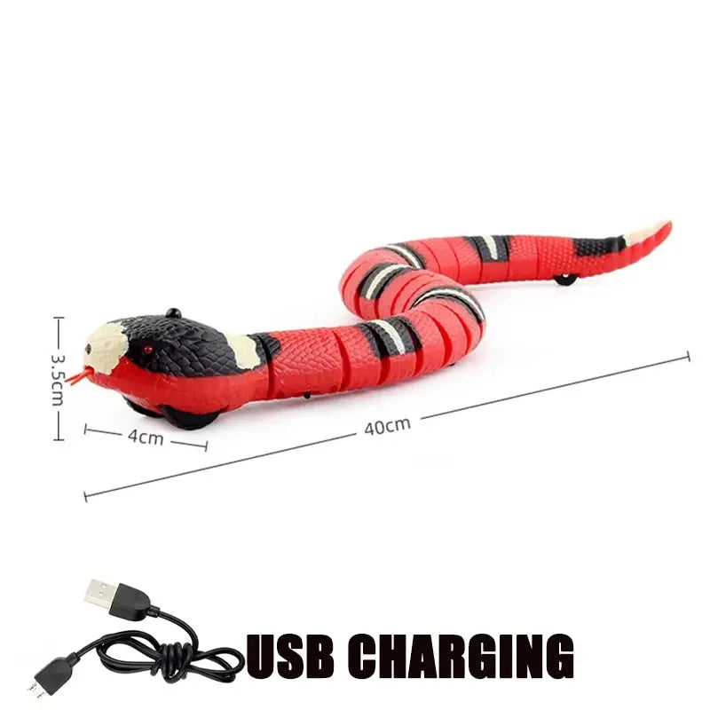 Smart Sensing Cat Toys Interactive Automatic Snake Teaser