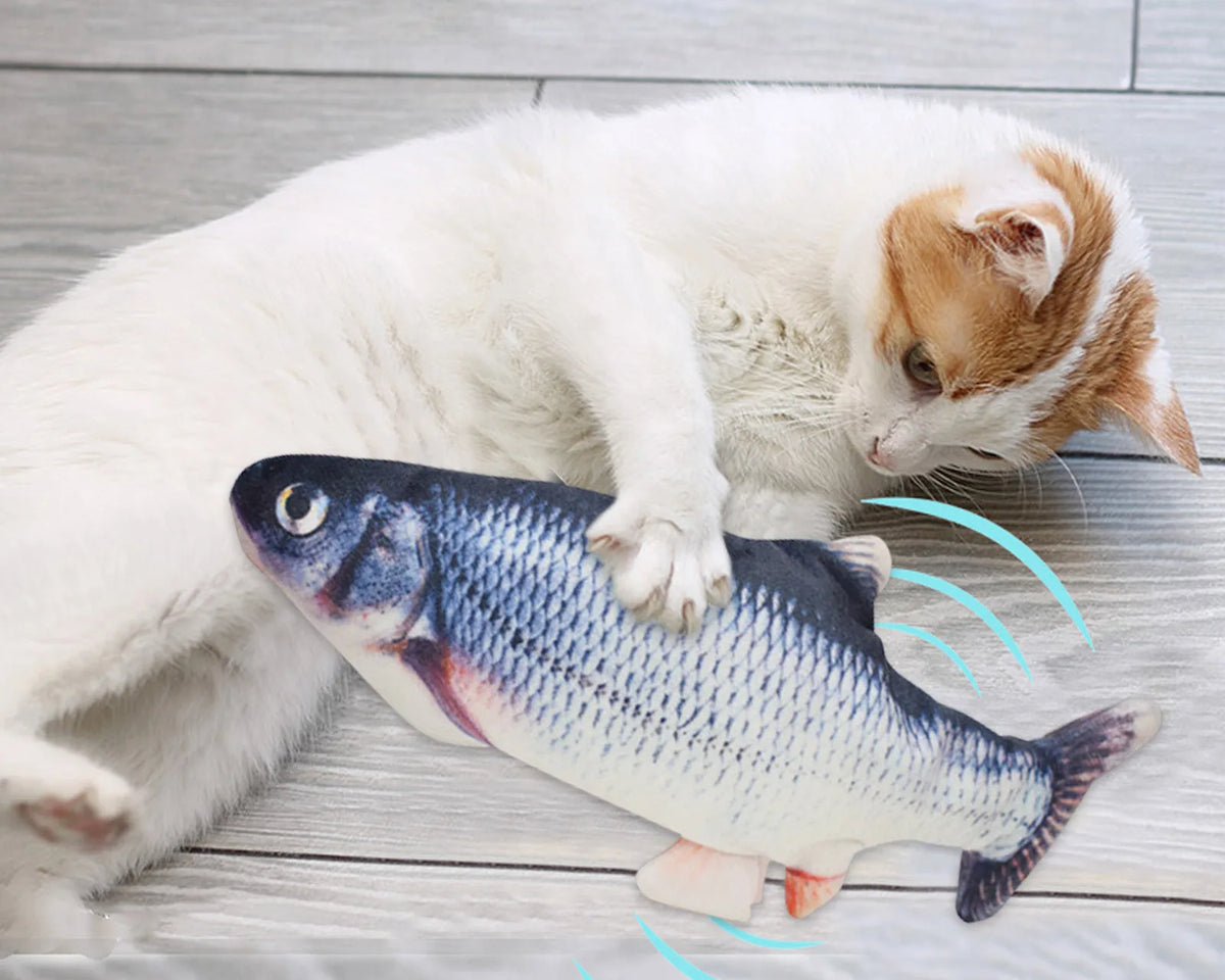 Realistic Moving Fish Pet Toy for Cats & Kittens