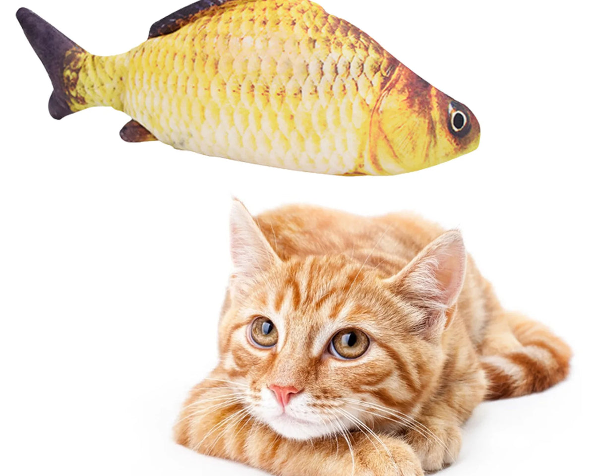 Realistic Moving Fish Pet Toy for Cats & Kittens