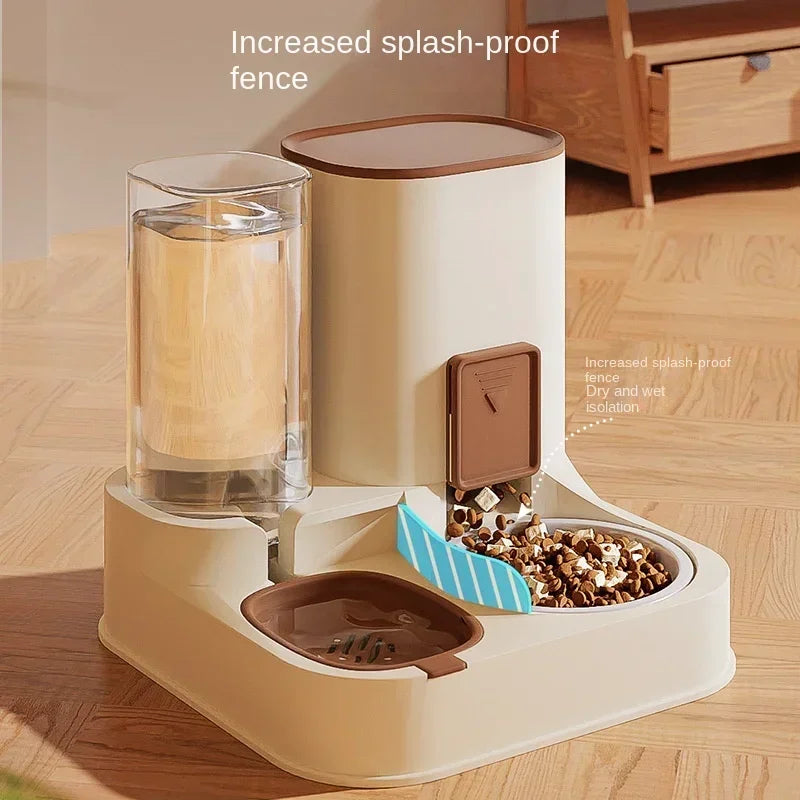 Pet Food Container With Water Dispenser