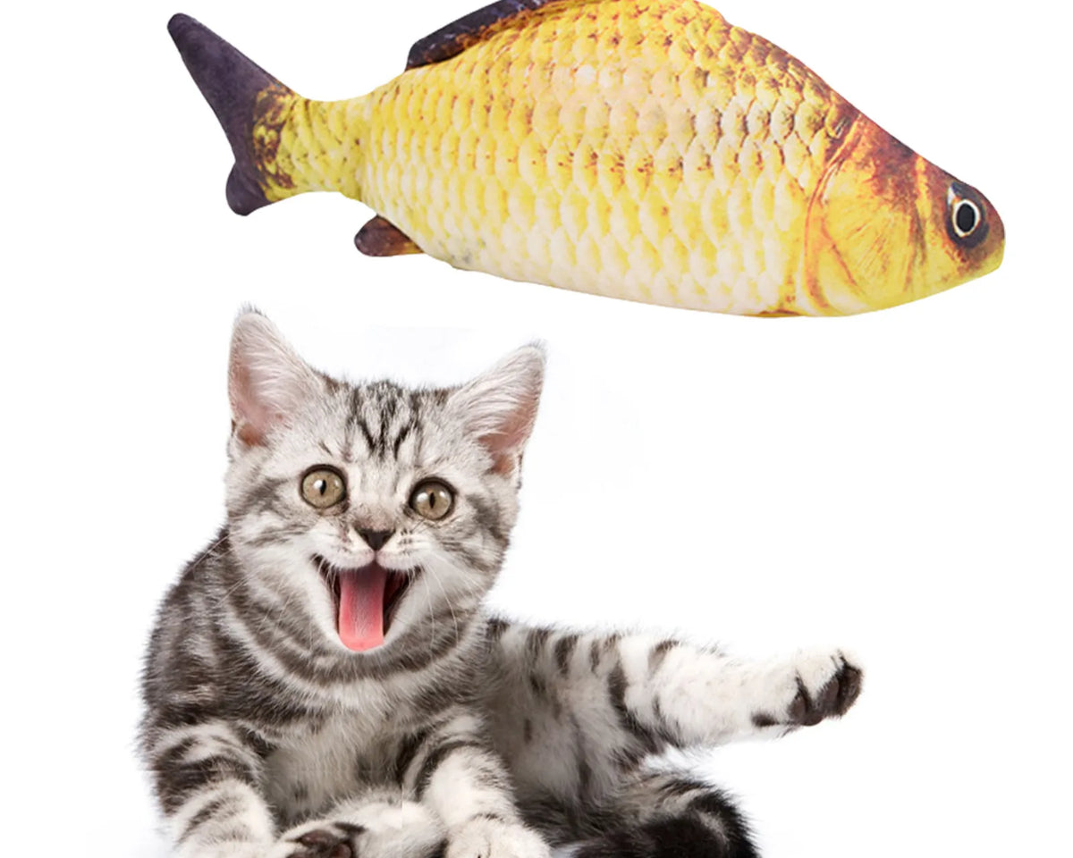 Realistic Moving Fish Pet Toy for Cats & Kittens
