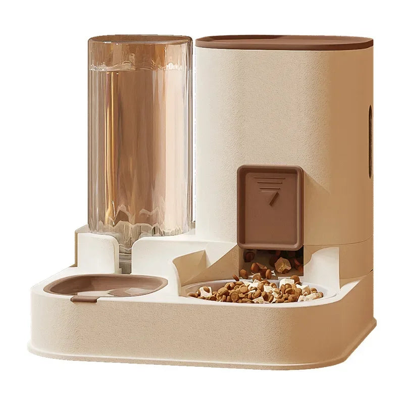 Pet Food Container With Water Dispenser