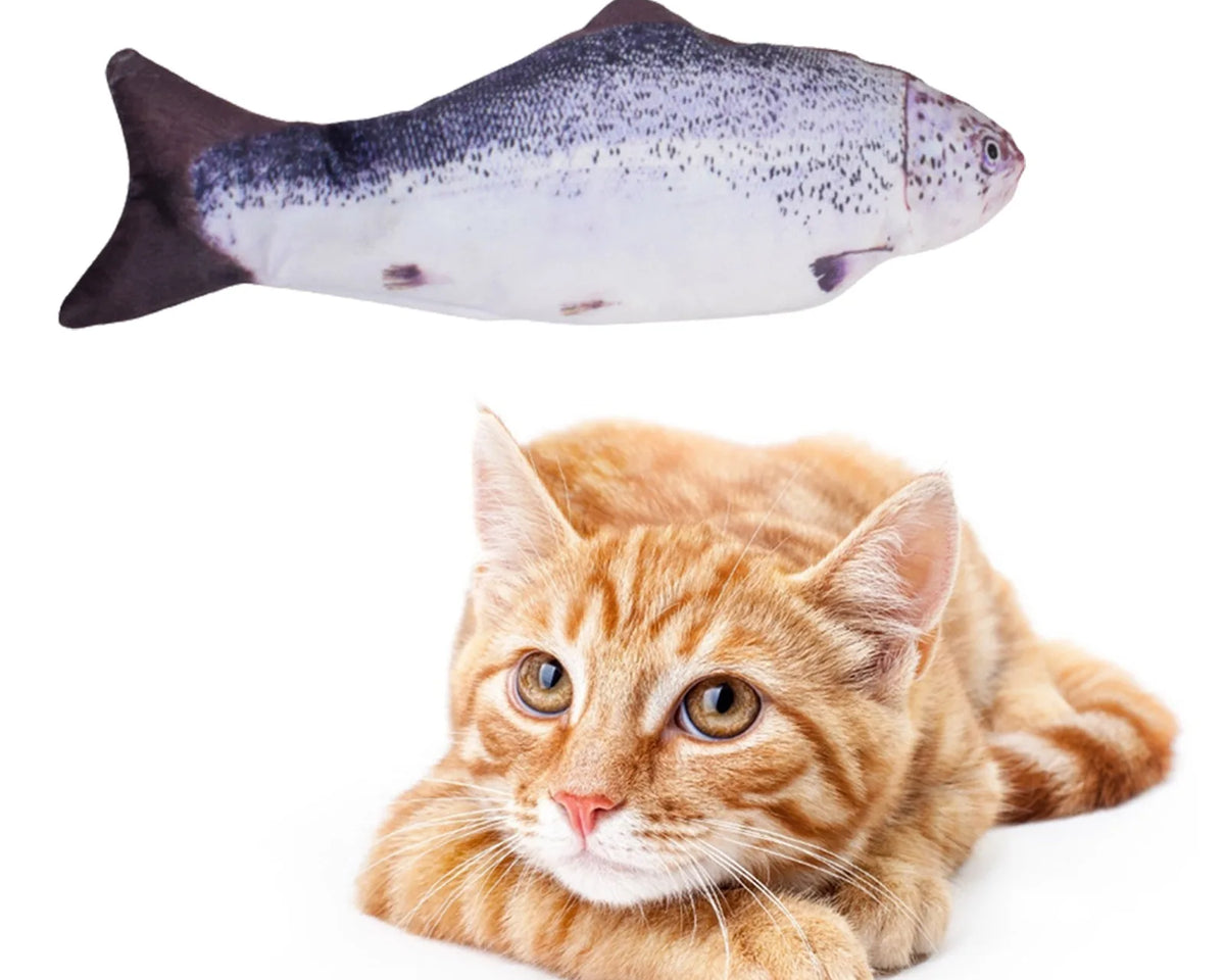 Realistic Moving Fish Pet Toy for Cats & Kittens