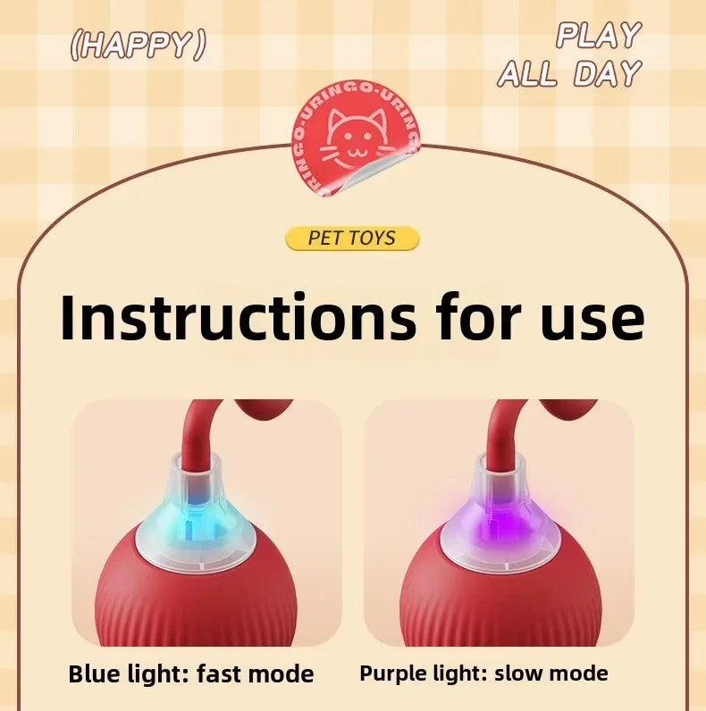 Self-Moving Electronic Toy for Cats and Kittens