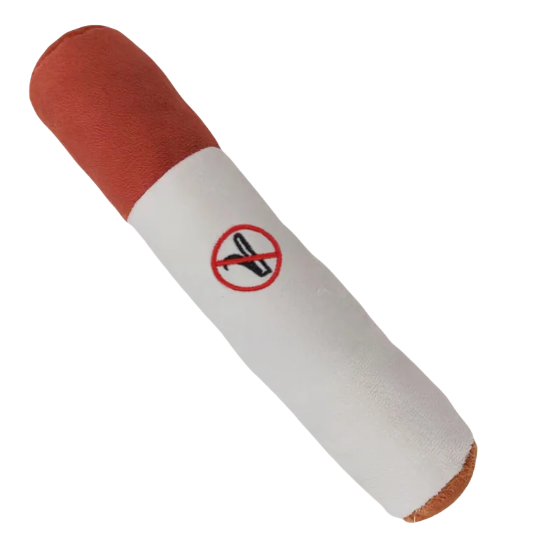 Interactive Dog Cigar Plush Squeaky Toy