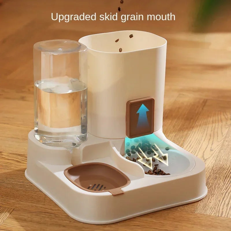 Pet Food Container With Water Dispenser