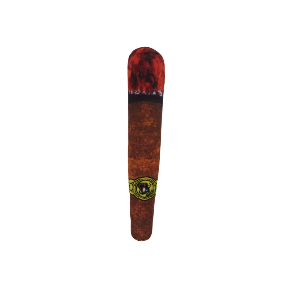 Interactive Dog Cigar Plush Squeaky Toy