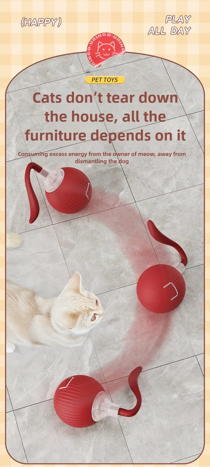 Self-Moving Electronic Toy for Cats and Kittens