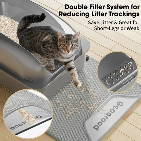 GeoOrood XXL Stainless Steel Cat Litter Box