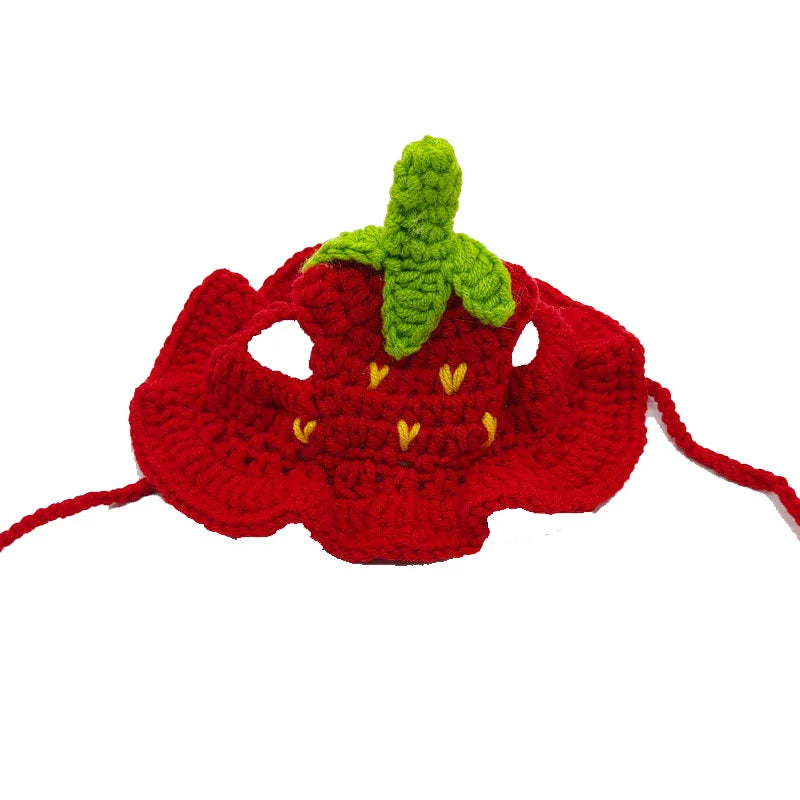 Autumn Winter Cat Hat – Elastic Knitted Pet Hat for Puppies and Kittens