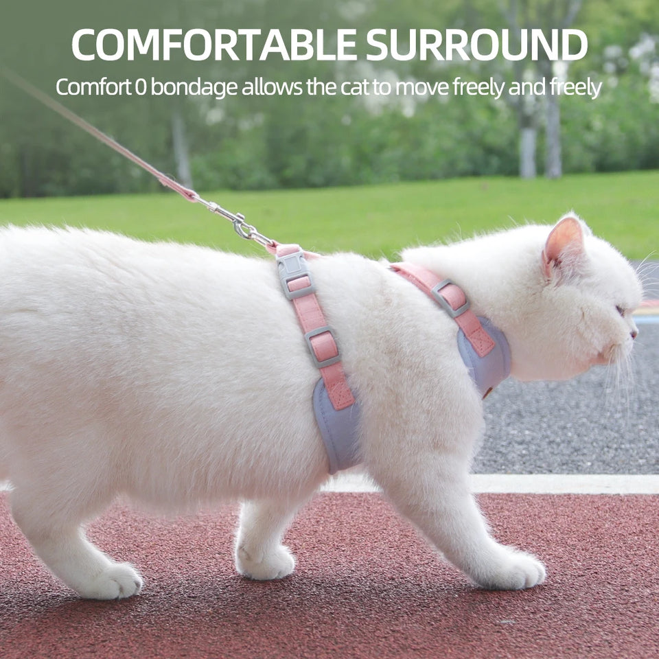 PurrFlex™ Cat Harness and Leash Walkwear Set
