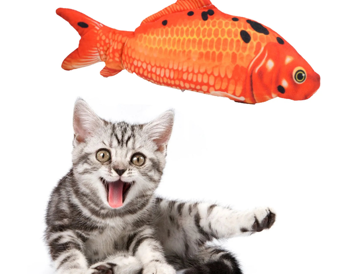 Realistic Moving Fish Pet Toy for Cats & Kittens
