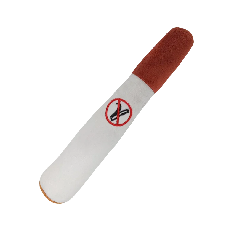 Interactive Dog Cigar Plush Squeaky Toy