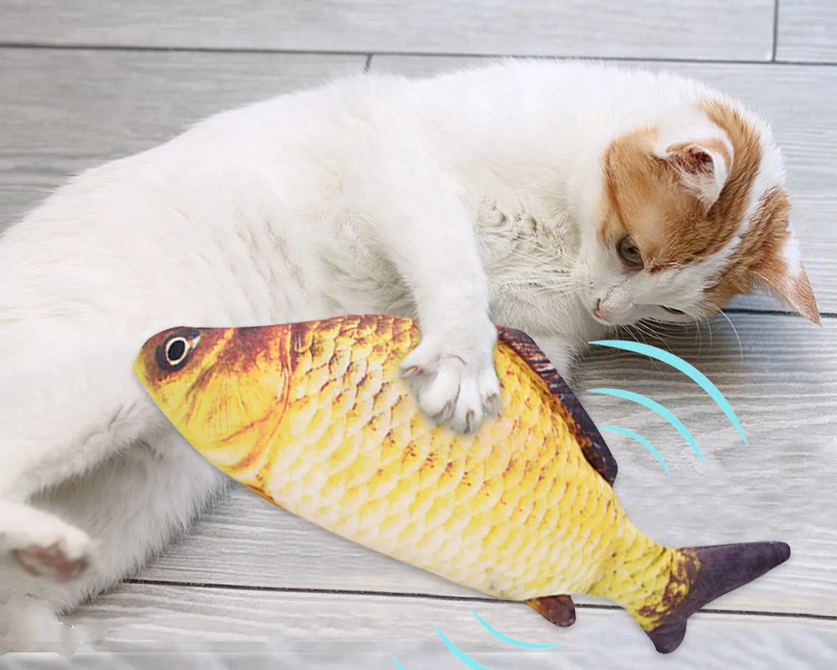 Realistic Moving Fish Pet Toy for Cats & Kittens
